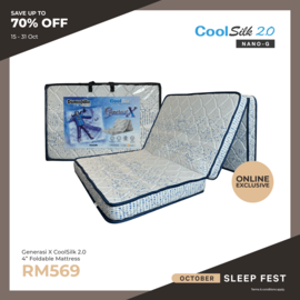 Generasi X CoolSilk 2.0 4" Foldable Mattress